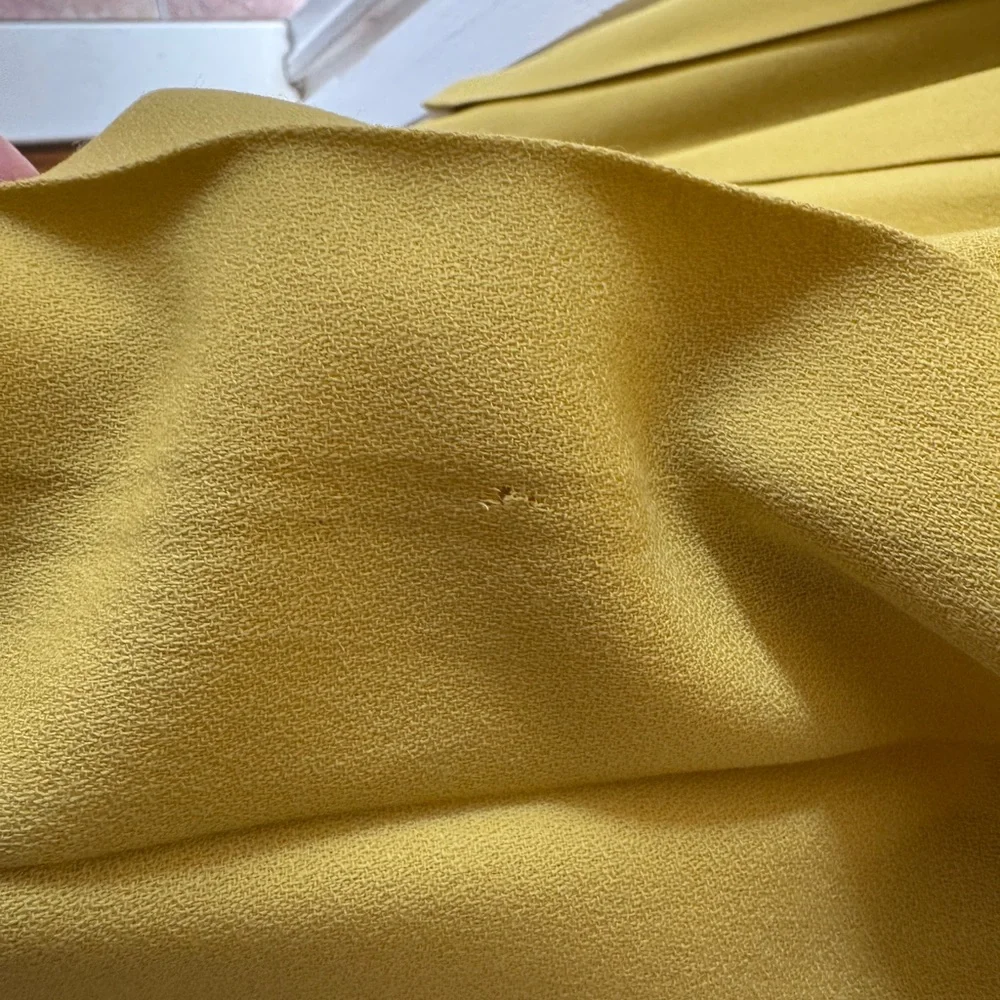 Escada Vintage Yellow Pleated Wool Pants - Picture 7 of 7